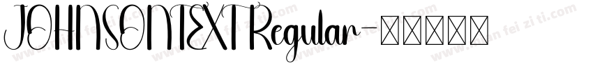 JOHNSONTEXT Regular字体转换